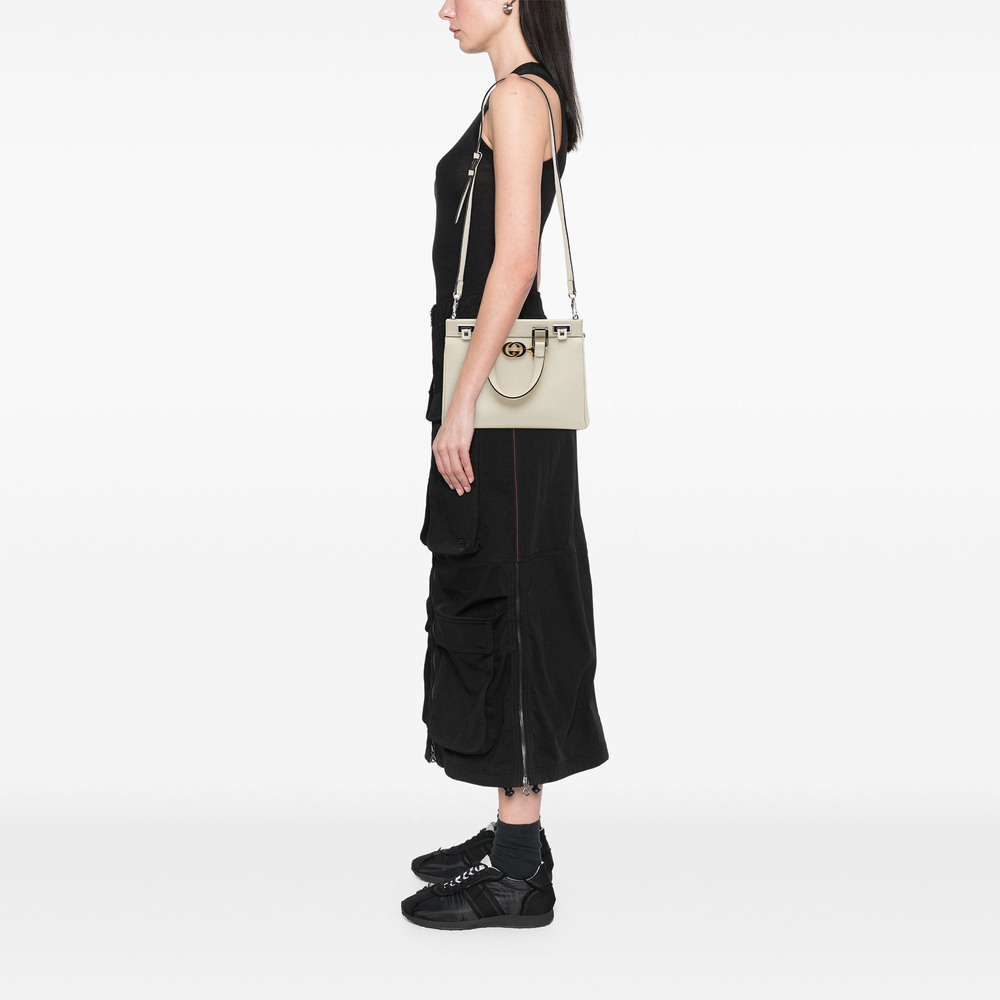Pre-Loved Gucci Small Grained Calfskin Zumi Top Handle Bag - Picture 6 of 6